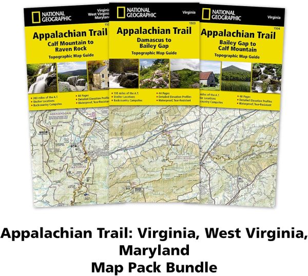Appalachian Trail: Virginia, West Virginia, Maryland [Map Pack Bundle] (National Geographic Trails Illustrated Map) - Image 2