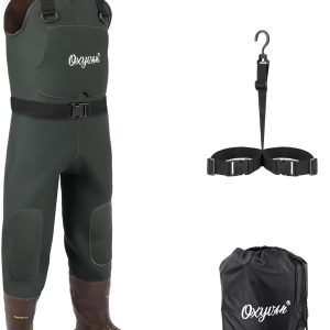 OXYVAN Duck Hunting Waders with 200G Rubber Boots Insulated,Neoprene Fishing Chest Waders for Men & Women