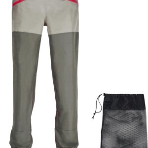 Waist Wader Pants for Men and Women, 3-Ply Breathable Waterproof Fishing Waders with Pockets and Durable Stockingfoot, Size XL